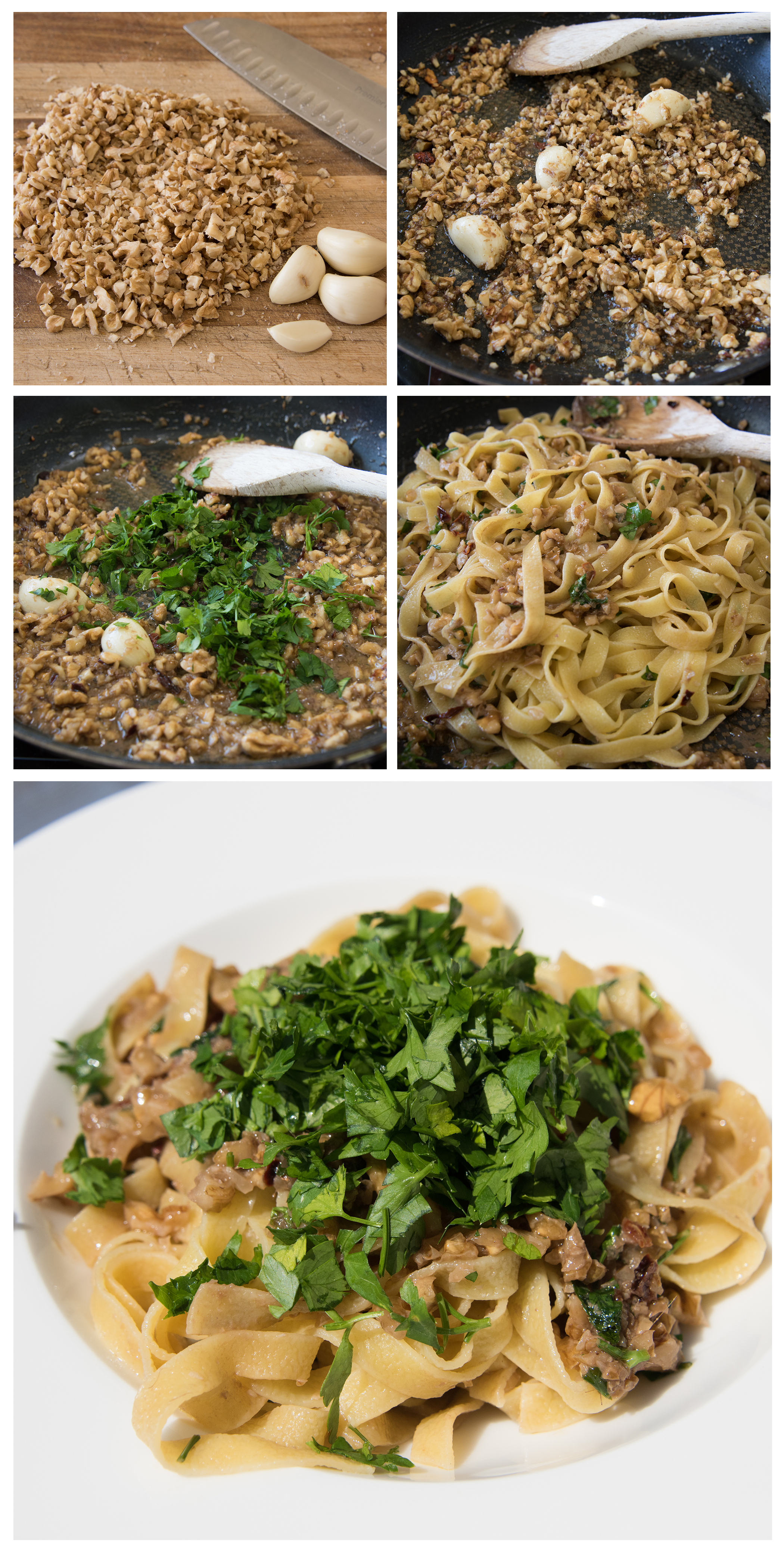 Tagliatelle Walnuss Sardinen